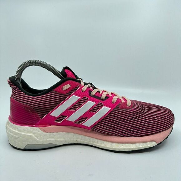 Adidas Supernova Sequence Boost Womens Size 8 Pink White Running Shoes B3470 - Picture 8 of 10